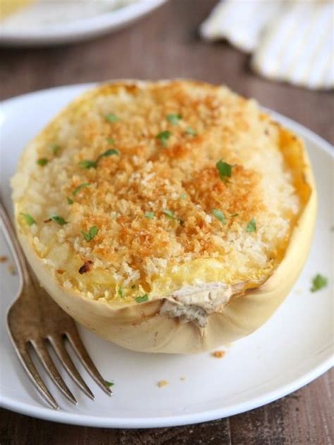 Twice Baked Spaghetti Squash And Cheese Baked