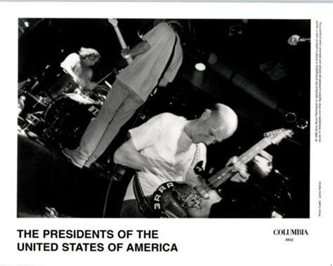 Rare Press Photo Of The Presidents Of The United States Of America Band