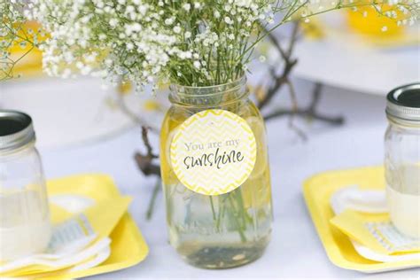 You are my sunshine party favor boxes size 4.75 inches wide x 4.75 inches high x 2.25 inches deep (fillable inside space) with a total height of 7 inches, including the handle. Kara's Party Ideas You Are My Sunshine themed baby shower ...