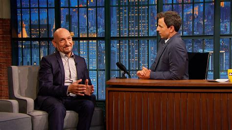 watch late night with seth meyers interview ben kingsley on starring in tut