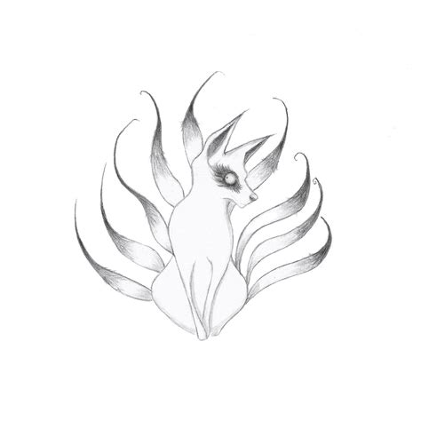 Images Of Nine Tailed Fox Drawing Easy
