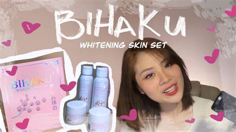 Trying Out The Bihaku Whitening Skin Set May Effect Ba Youtube