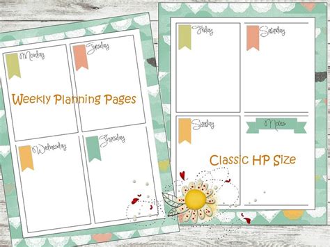 Happy Planner Planner Printable Mambi Classic Weekly Etsy
