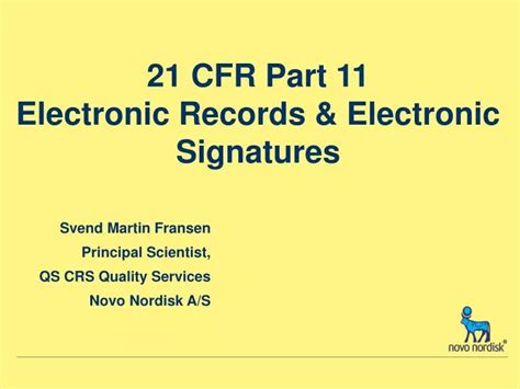 Ppt 21 Cfr Part 11 Electronic Records And Electronic Signatures