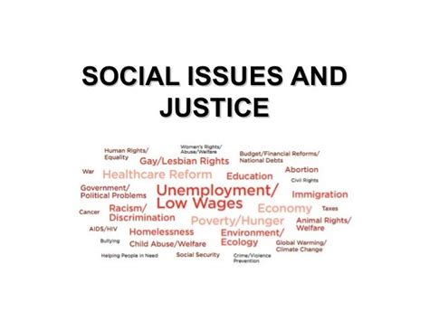 Social Issues And Justice