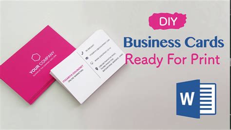 Make your own business cards with fotojet's free business card maker. How to Create Your Business Cards in Word - Professional ...