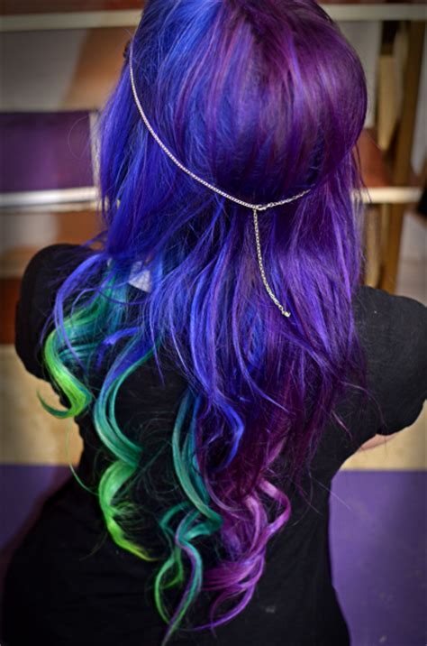 Alternative Hair In Purple Blue And Green Hair Colors Ideas