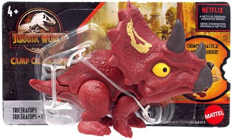 Jurassic World Snap Squad Triceratops Mini Figure Brown Mattel Toys