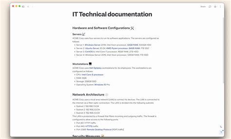 Free Technical Documentation Template 9 Great