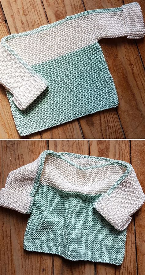 6 x 100g balls of it will take: French Macaroon Baby Sweater - Free Knitting Pattern (With ...