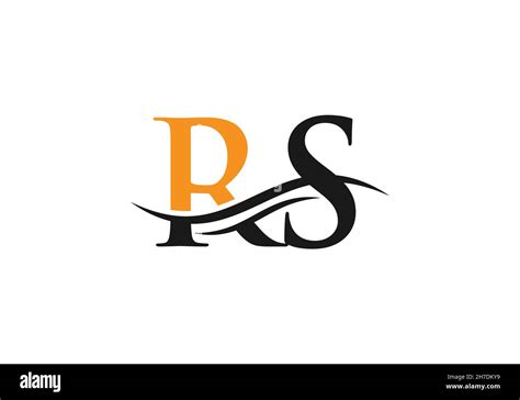 Water Wave Rs Logo Vector Swoosh Letter Rs Logo Design For Business