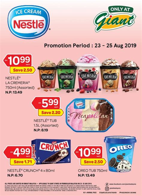 Look through our portfolio of brands and products by category here. Giant Nestle Ice Cream Promotion (23 August 2019 - 25 ...