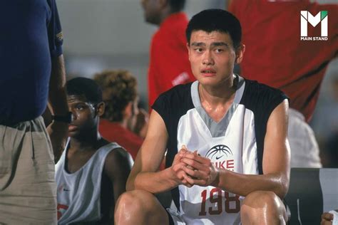 Yao Ming The Nba Star Made By The Order Of The Chinese Government Main Stand