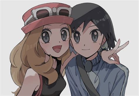 Serena And Calem Pokemon And More Drawn By Tyou Danbooru
