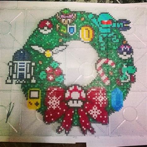 17 Best Images About Perler Beads Wreaths On Pinterest