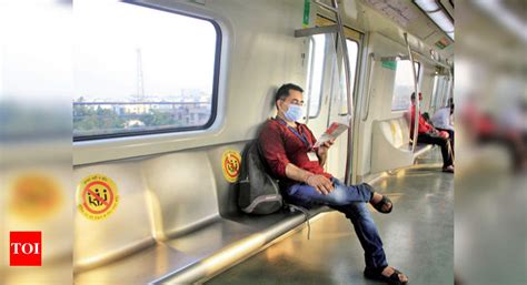 at vaishali station delhi metro staffers outnumber riders noida news