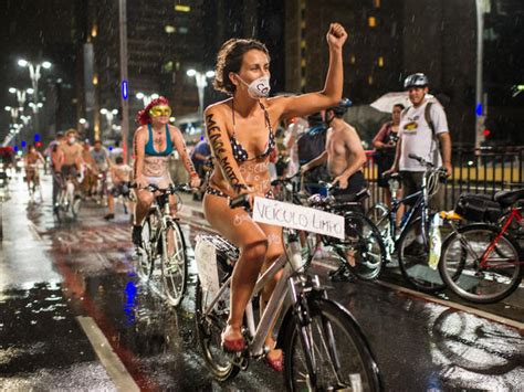 Nude Cyclers Celebrate World Naked Bike Ride Photo Pictures CBS News