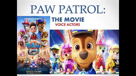 Paw Patrol Voice Actors Youtube