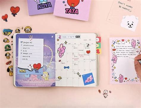 Bt21 Memo Pad Bts Notepads K Pop Letter Memo Pad School