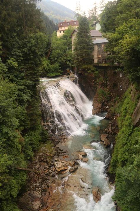 Bad Gastein Waterfall Falls In A Health Spa Town S Waters
