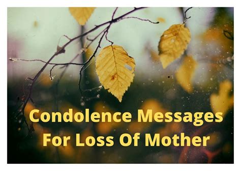 Sympathy Quotes For Loss Of Mother Condolence Messages