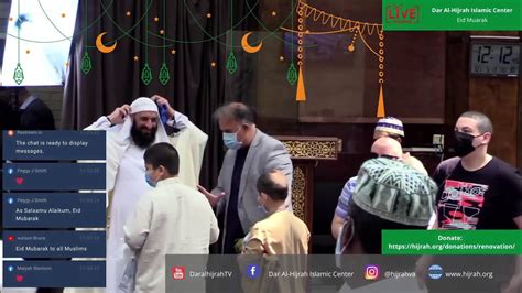 Dar Al Hijrah Islamic Center Live Eid Salah Youtube