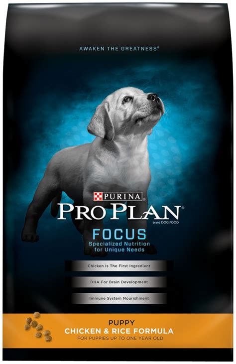 Maybe you would like to learn more about one of these? Purina Pro Plan Focus Puppy Chicken & Rice Formula Dry Dog ...