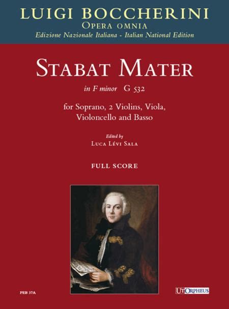 Stabat Mater In F Minor G 532 For Soprano 2 Violins Viola