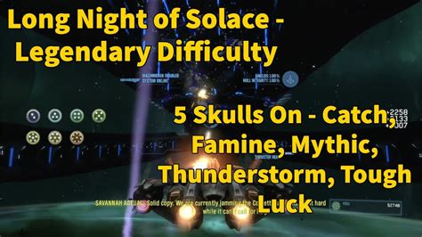 Long Night Of Solace Legendary W 5 Skulls Halo Reach Mcc Youtube