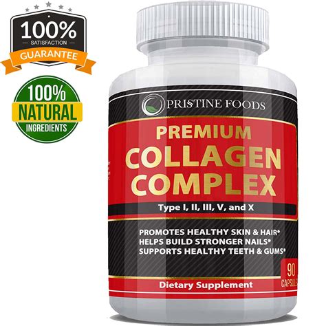 Pristine Food's Collagen Complex Premium Supplement 1500 Mg Type I II ...