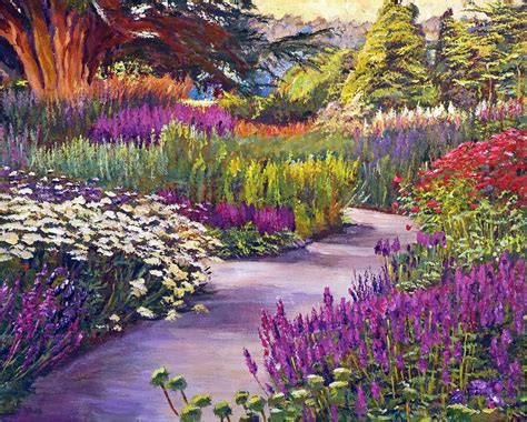 Spring Garden Path By David Lloyd Glover Landscape Paintings Spring