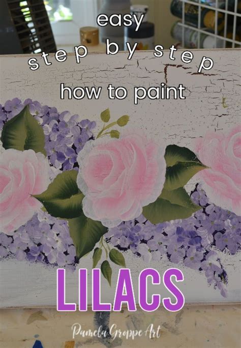 Paint Lilacs In Acrylics Lilac Painting Flower Painting Painting