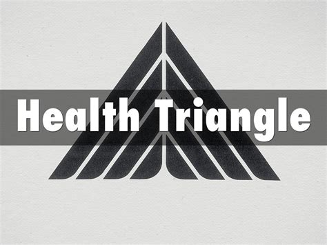 Health Triangle By Michaelwelsh2001