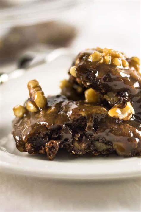 Nutella Caramel Walnut Brownies Recipe The Mediterranean Dish