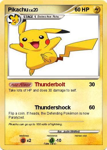 Pokémon Pikachu 11496 11496 Thunderbolt My Pokemon Card