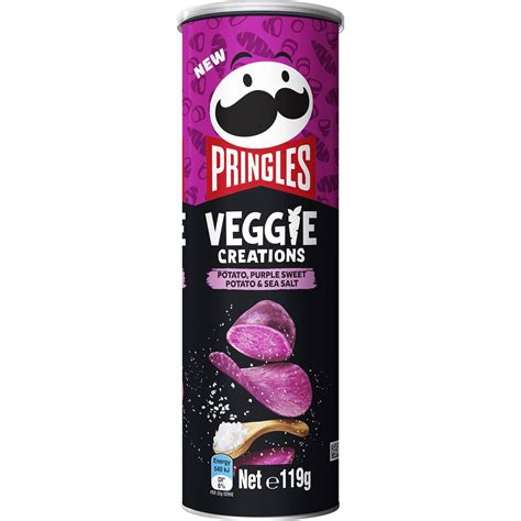 Pringles Veggie Creations Potato Purple Sweet Potato And Sea Salt 119g