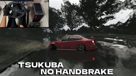Drifting The Best Street Car In Tsukuba Heavy Rain NO HANDBRAKE