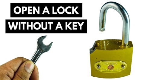 Since you have inserted the key, after hearing the unlocking mechanism's sound, turn the doorknob in the clockwise direction and pull the handle to open the safe's door. How To Open A Lock Without A Key - YouTube
