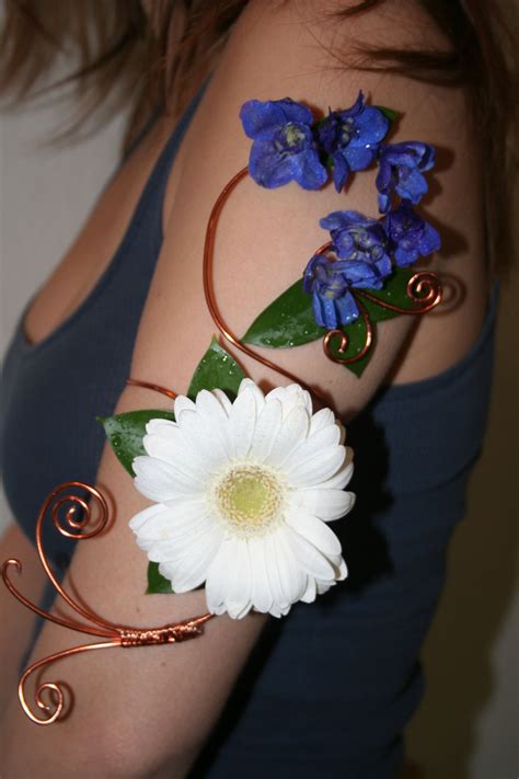 Armband Corsage Floral Jewellery Prom Flowers Feather Flower