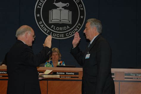Superintendent E. Wayne Gent: Sworn In As St. Lucie Public School’s New