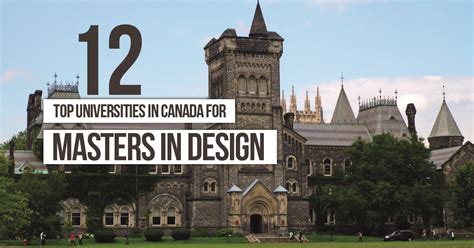 12 Top Universities In Canada For Masters Design Rtf Rethinking The Future