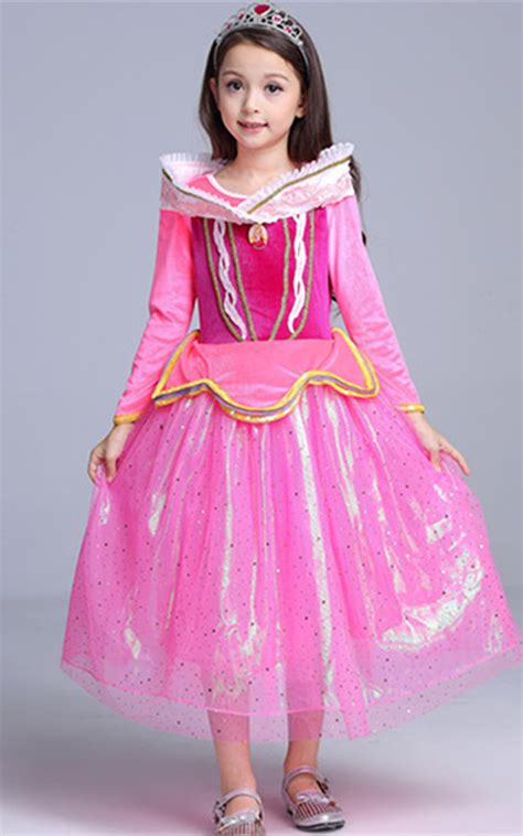 Princess Aurora Dress Girl Party Dress Ceremony Fancy Costume