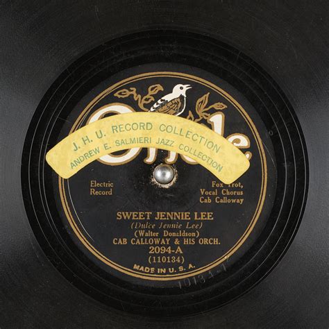 Sweet Jennie Lee Dulce Jennie Lee Cab Calloway And His Orch Free Download Borrow And