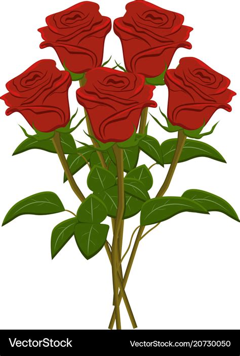 Bouquet Of Red Roses Clip Art
