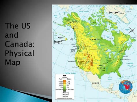 Download Physical Map Usa And Canada Free Vector
