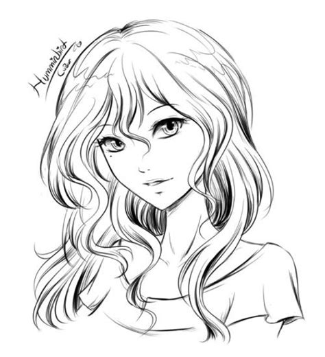 24 Long Hair Coloring Pages For Girls Anime  Colorist