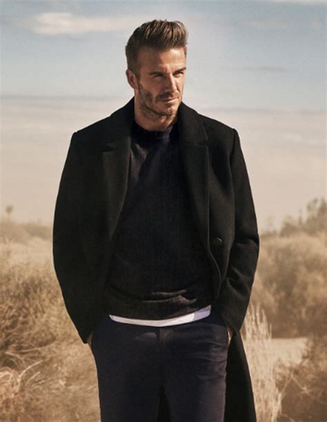 This is the national team page of karriereende player david beckham. David Beckham for H&M