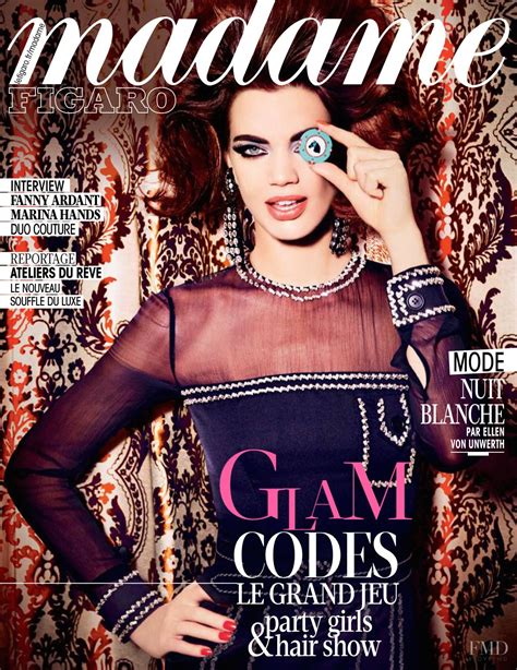 Cover Of Madame Figaro France With Rianne Ten Haken December 2014 Id