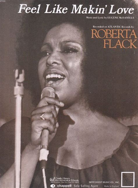 Roberta Flack Feel Like Makin Love Piano Sheet Music Ephemera