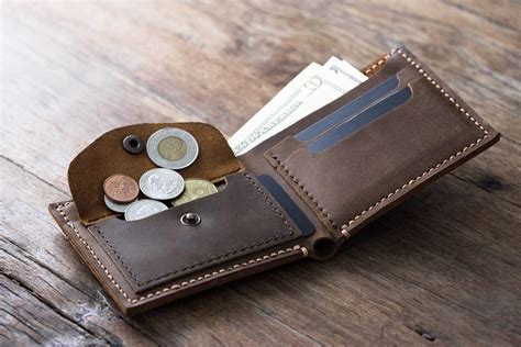 Leather Coin Pocket Wallet Joojoobs